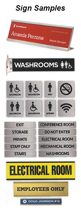 custom sign samples